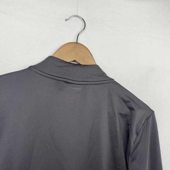 Gymshark Sport Stripe 1/4 Zip Pullover Shirt Men's XL Gray Spellout Workout Gym - Picture 8 of 12